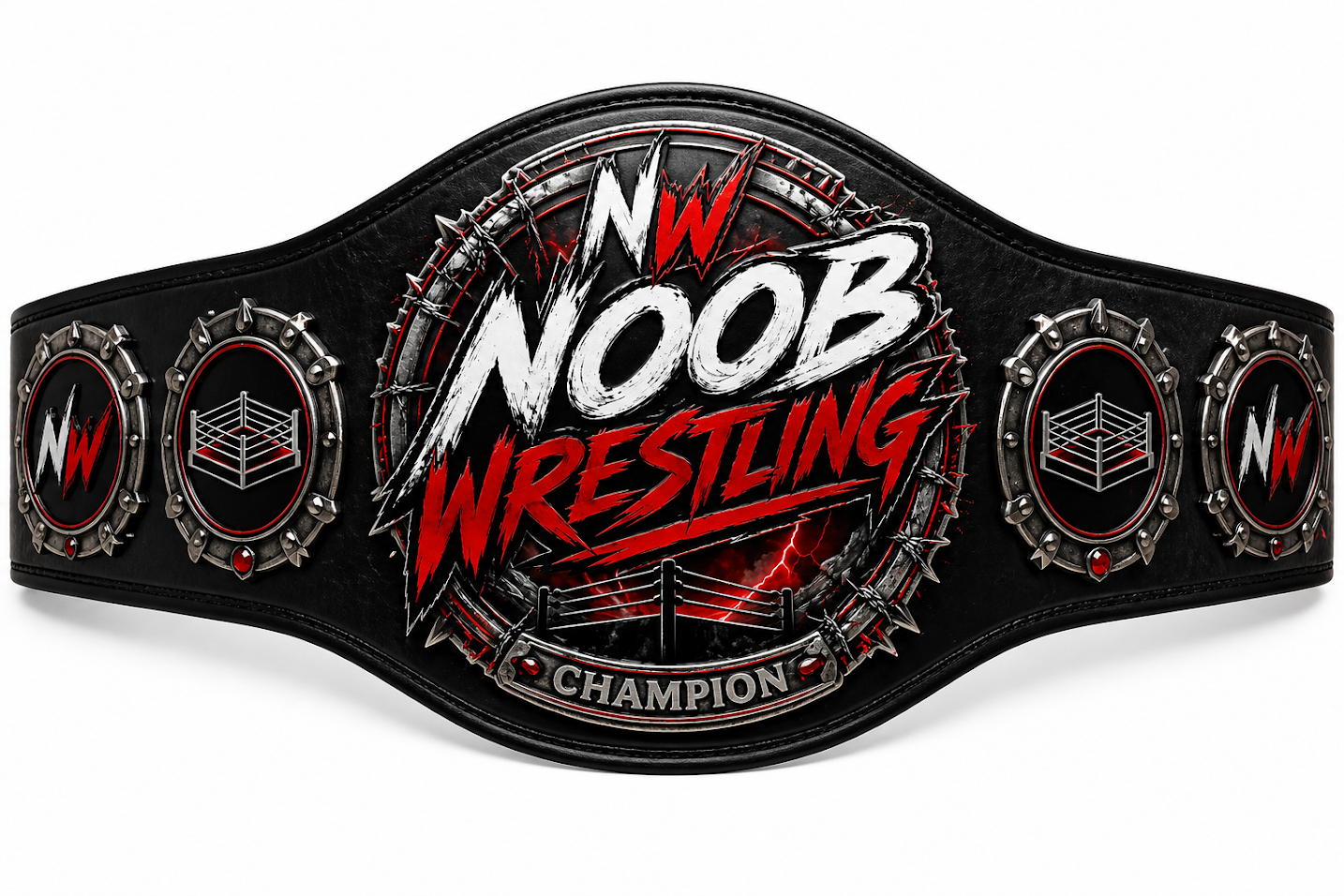 Custom Noob Wrestling championship belt